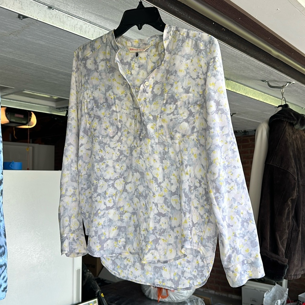 Floral Rebecca Taylor top 100% silk